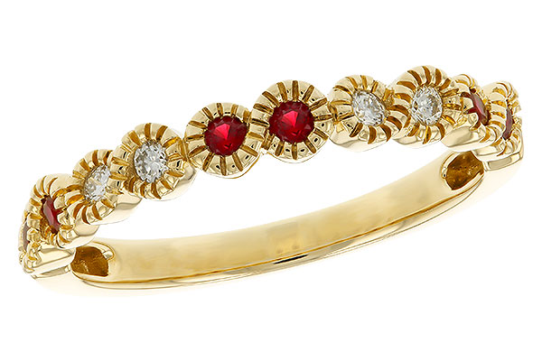 D275-15612: LDS WED RG .16 TW RUBY .25 TGW