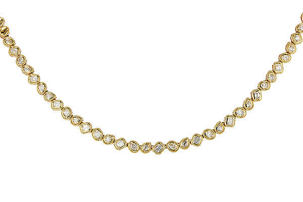 D275-16530: NECKLACE 2.25 TW FANCY CUT DIAS (17.25")