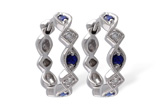 E001-45548: EARRINGS .20 SAPP .25 TGW