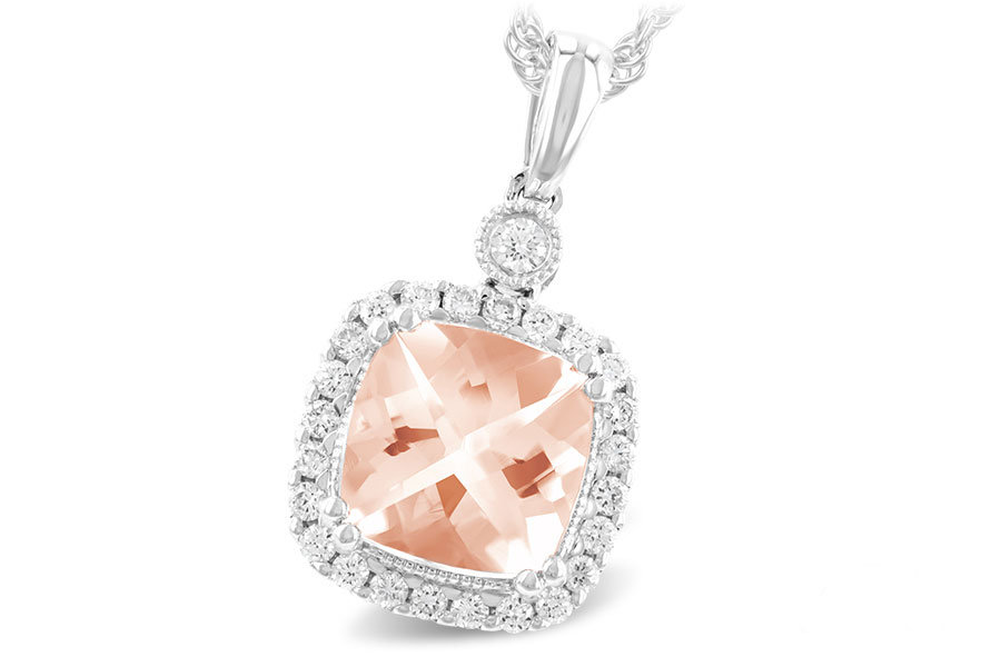 E186-92866: NECK 1.09 MORGANITE 1.26 TGW (7MM MORG)