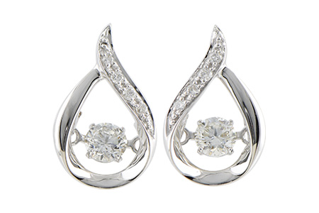 E188-73803: EARRINGS .37 TW