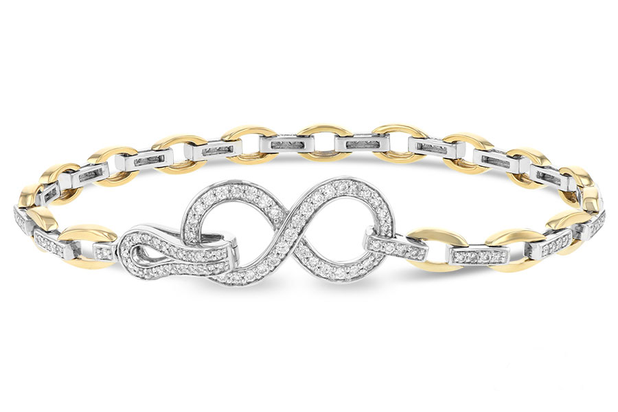 E188-76530: BRACELET 1.00 TW (YG & WG)