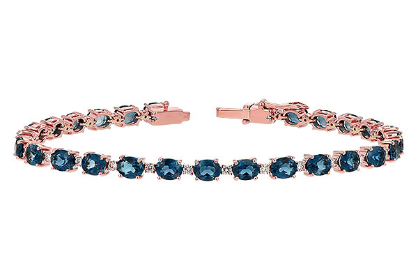 E189-65557: BRACELET 8.97 LONDON BLUE TPZ 9.55 TGW