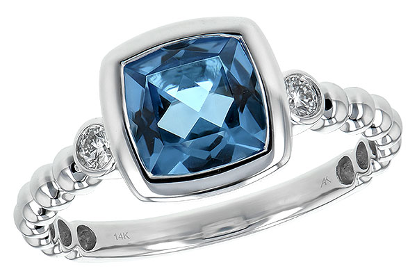 E189-65603: LDS RG 1.57 BLUE TOPAZ 1.65 TGW