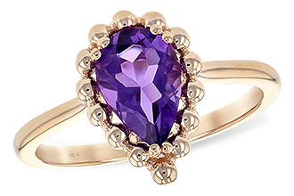 E189-67430: LDS RING 1.06 CT AMETHYST