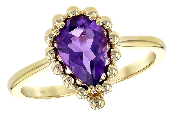 E189-67430: LDS RING 1.06 CT AMETHYST
