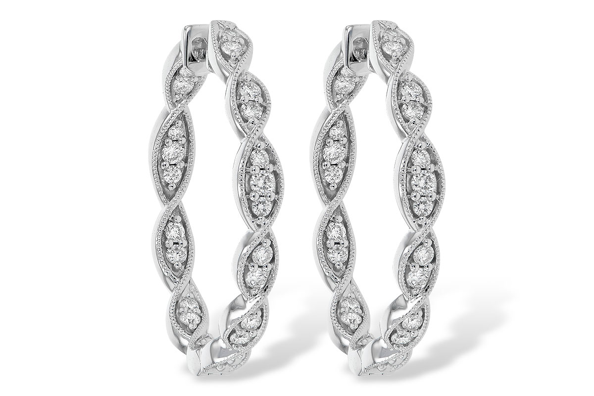 E190-60148: EARRINGS .50 TW