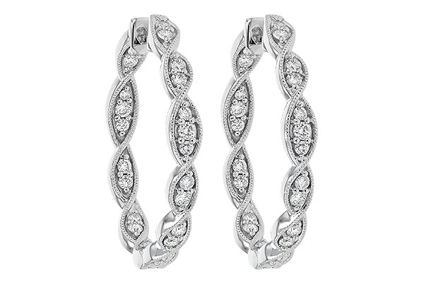 E190-60148: EARRINGS .50 TW