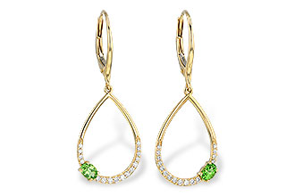 E190-61966: EARR .33 GREEN GARNET .49 TGW