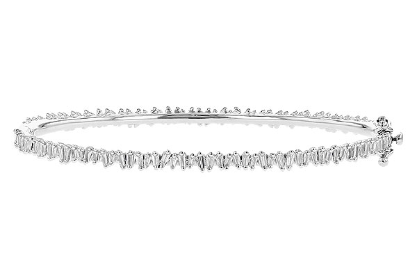 E273-28321: BANGLE .75 TW BAGUETTE DIAS