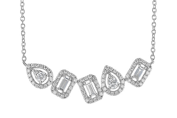 E273-31021: NECK .15 TW BAGUETTES .55 TW (18")