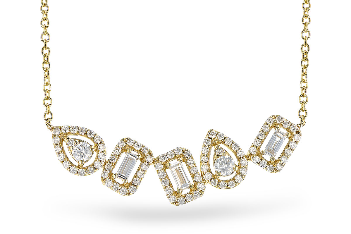 E273-31021: NECK .15 TW BAGUETTES .55 TW (18")