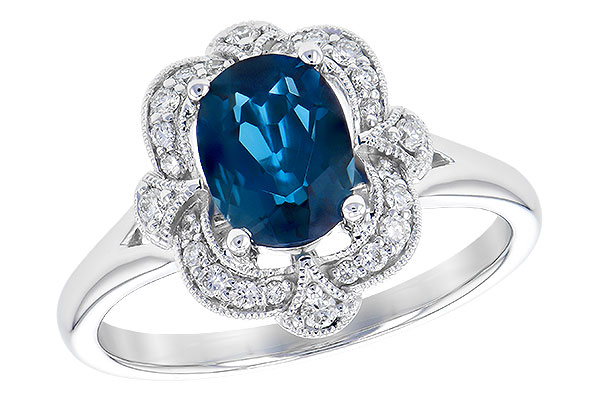 E273-33757: LDS RG 1.35 LONDON BLUE TOPAZ 1.50 TGW