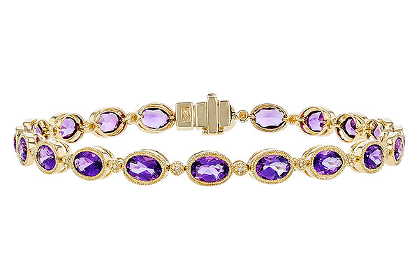 E274-20157: BRACELET 6.86 TW AMETHYST 6.90 TGW