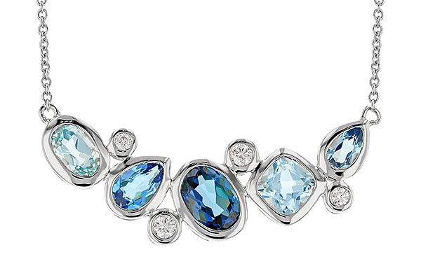 E274-23739: NECK 2.57 BLUE TOPAZ TW 2.72 TGW (18 INCHES)