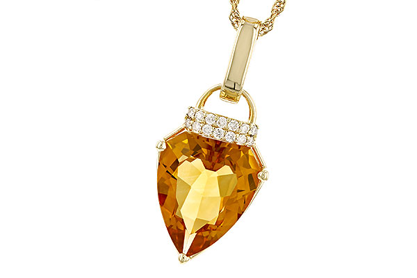 E274-24712: NECKLACE 3.12 CITRINE 3.18 TGW (12x10MM CIT)