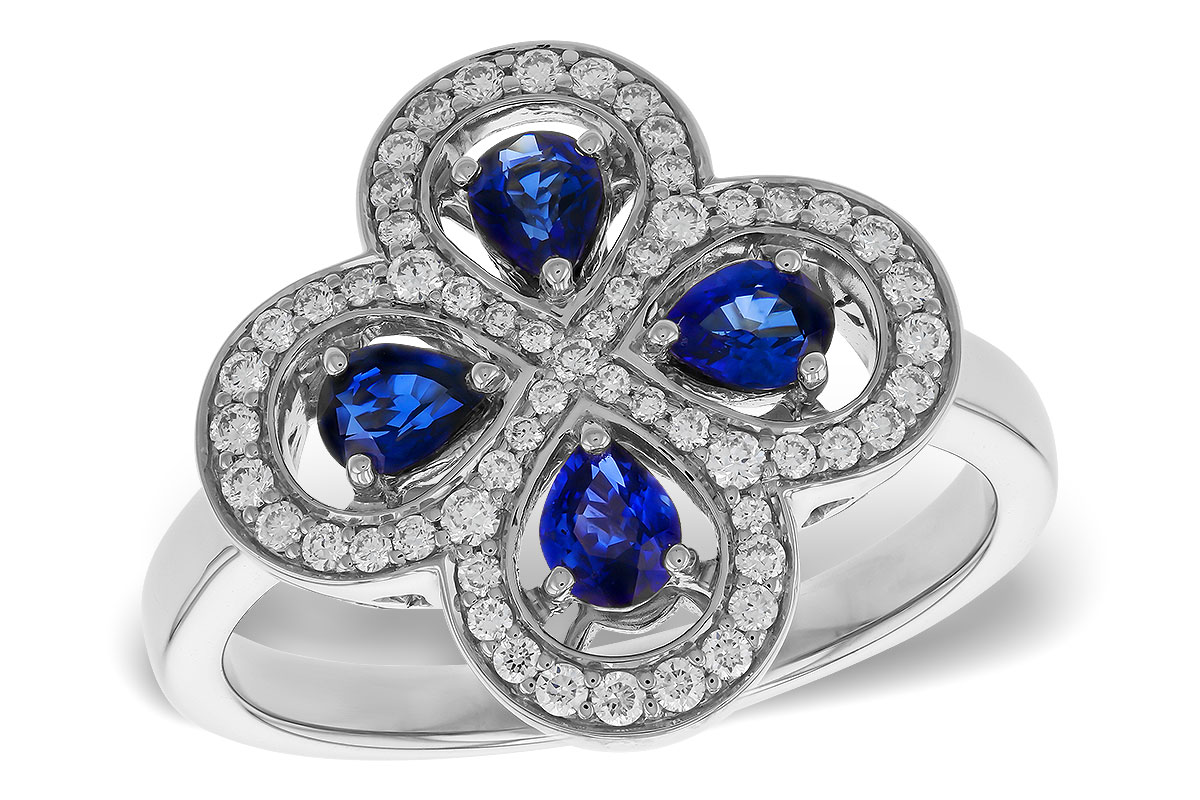 E275-14685: LDS RG .68 TW SAPPHIRE .96 TGW