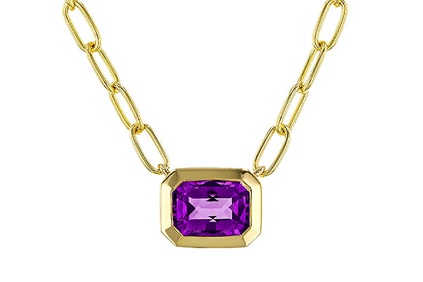 E275-14712: NECKLACE .82 AMETHYST (18")