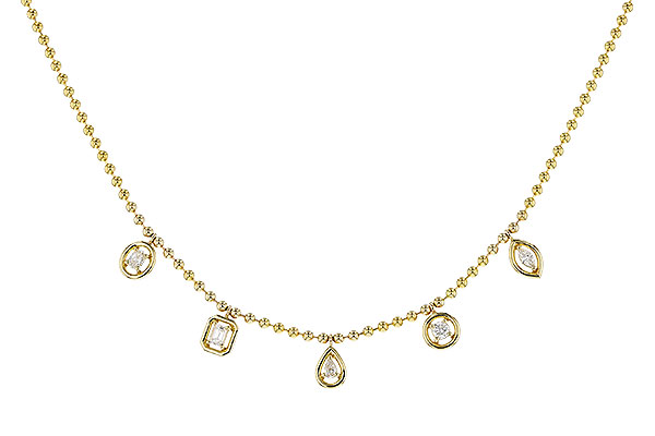 E275-16512: NECKLACE .50 TW FANCY CUT DIAS (18")