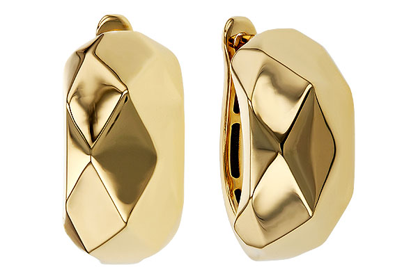 E275-16539: GOLD EARRINGS (18MM)