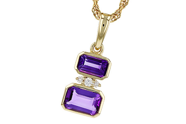 E275-17394: NECK .72 TW AMETHYST .75 TGW