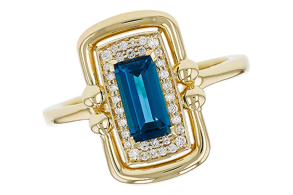 E276-00130: LDS RG .84 LONDON BLUE TOPAZ .96 TGW (8x4MM LBT)