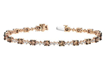 F188-78312: BRACELET 3.05 BROWN DIA 4.10 TW