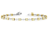 F188-78357: BRACELET 2.80 YELLOW DIA 4.01 TW