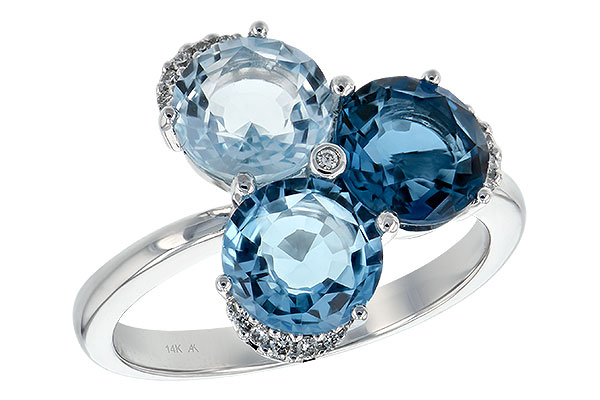 F189-64721: LDS RG 4.02 BLUE TOPAZ 4.07 TGW