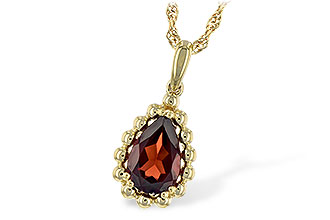 F189-67439: NECKLACE 1.38 CT GARNET