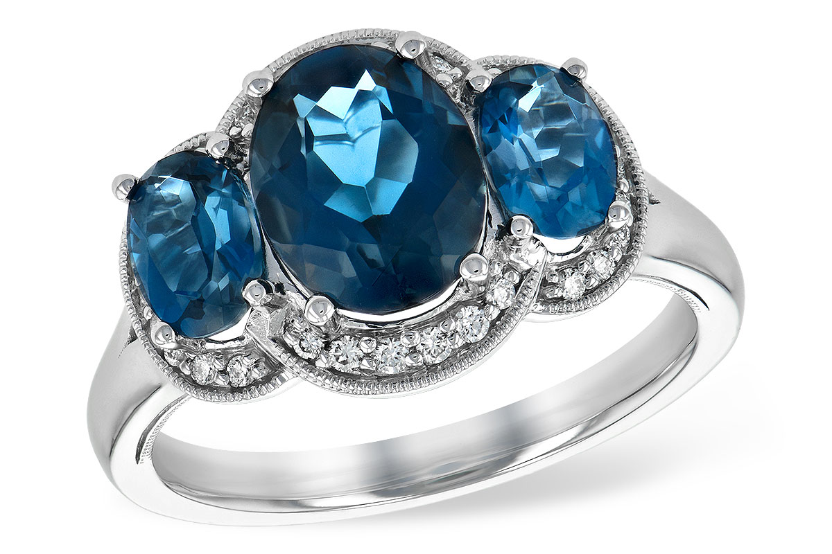 F189-70112: LDS RG 4.20 BLUE TOPAZ 4.33 TGW