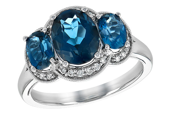 F189-70112: LDS RG 4.20 BLUE TOPAZ 4.33 TGW