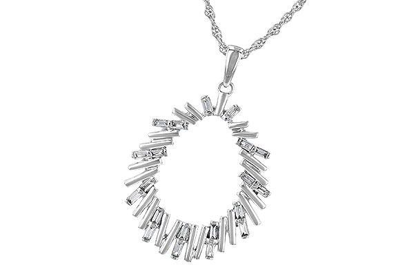 F190-59194: NECK .24 TW BAGUETTE DIAS