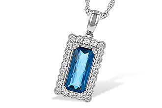 F190-61921: NECK 1.55 LONDON BLUE TOPAZ 1.70 TGW