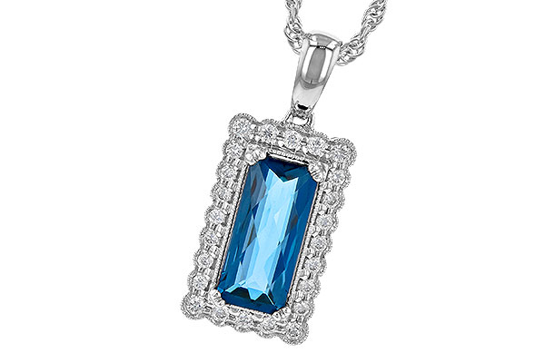 F190-61921: NECK 1.55 LONDON BLUE TOPAZ 1.70 TGW