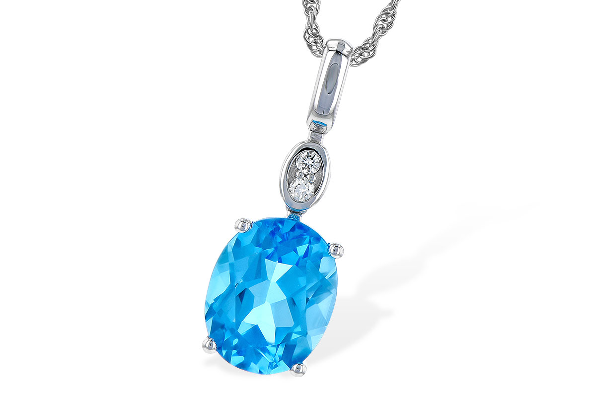 F190-61994: NECK 2.84 BLUE TOPAZ 2.87 TGW (10x8MM BT)
