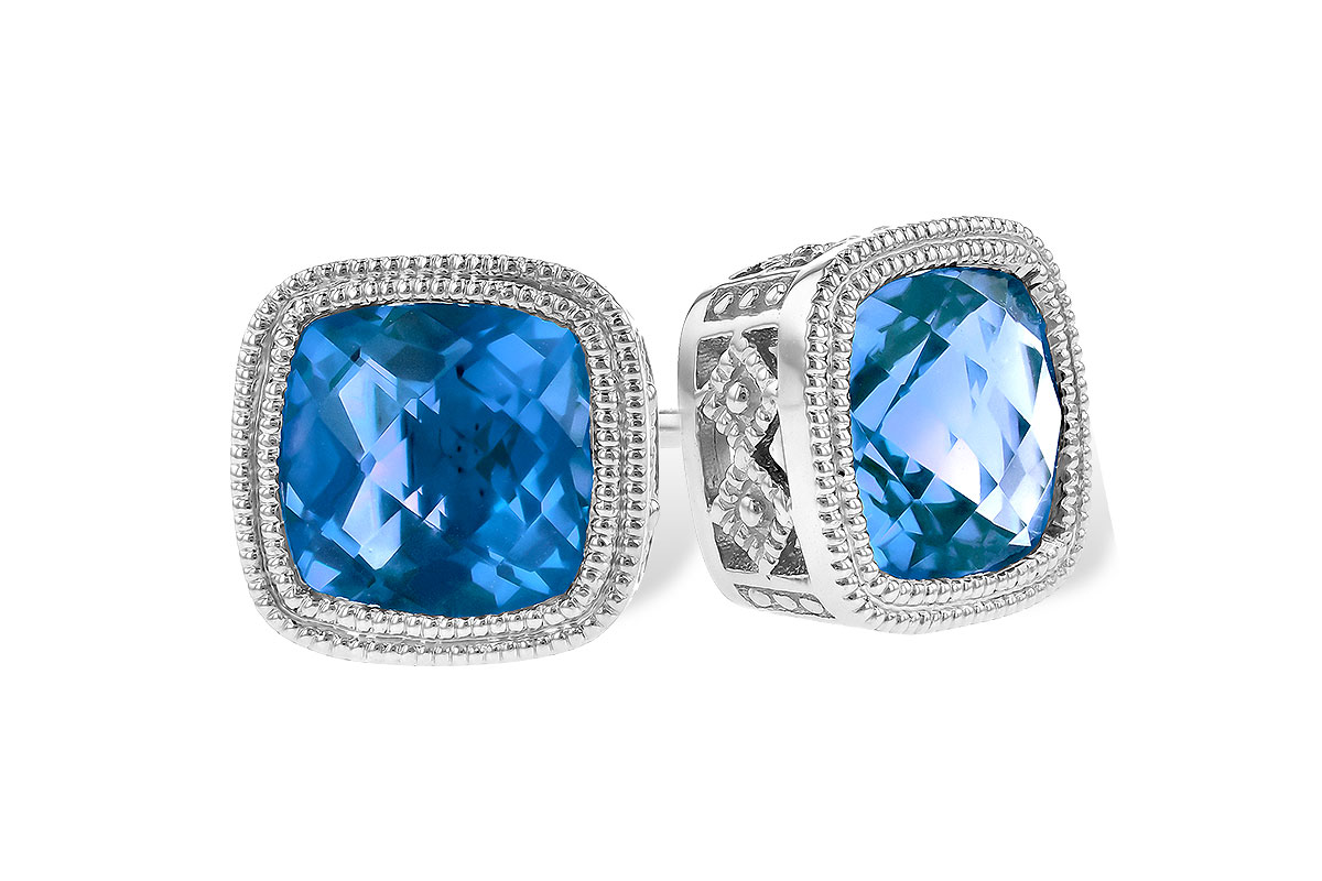 F273-28275: EARR 2.20 TW BLUE TOPAZ