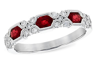 F273-31012: LDS WED RG .74 RUBY 1.00 TGW (4x3MM RUBY)