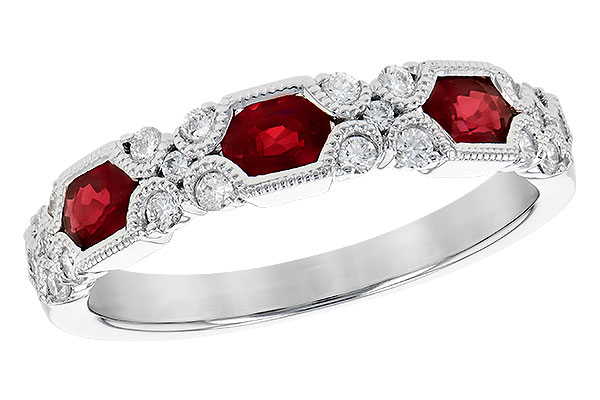 F273-31012: LDS WED RG .74 RUBY 1.00 TGW (4x3MM RUBY)