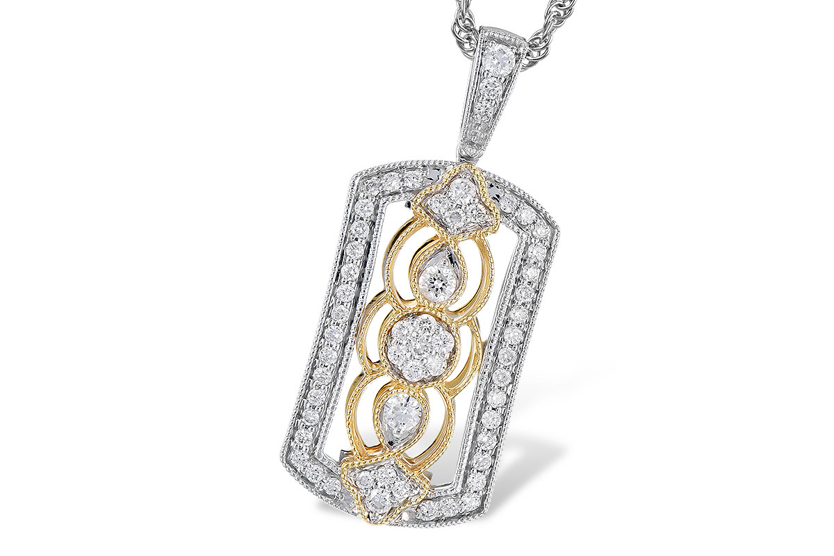 F273-32894: NECKLACE .33 TW