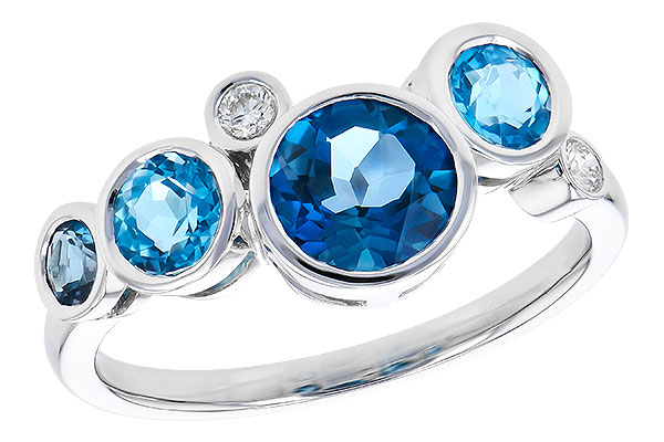 F273-33794: LDS RG 1.40 TW BLUE TOPAZ 1.45 TGW