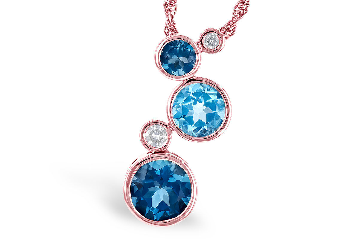 F273-33803: NECK 2.30 BLUE TOPAZ 2.40 TGW