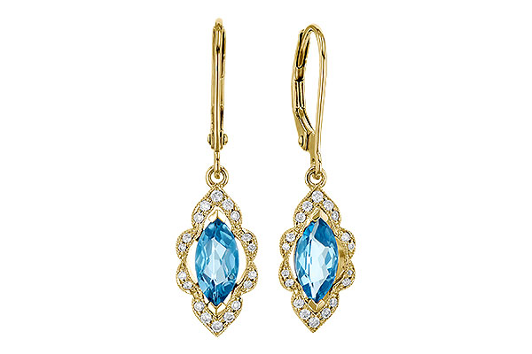 F273-34721: EARR 1.02 TW BLUE TOPAZ 1.17 TGW