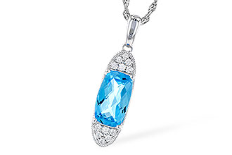 F274-18303: NECK 2.02 BLUE TOPAZ 2.12 TGW