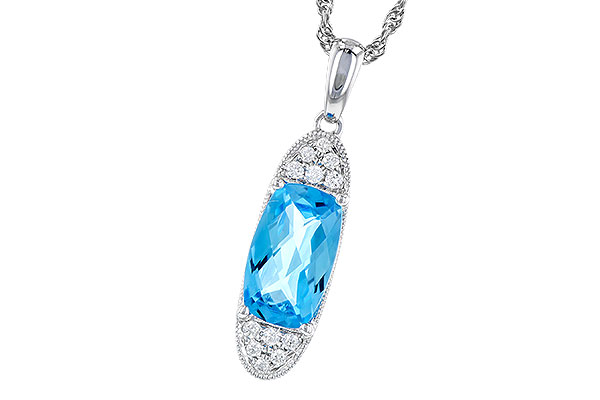 F274-18303: NECK 2.02 BLUE TOPAZ 2.12 TGW