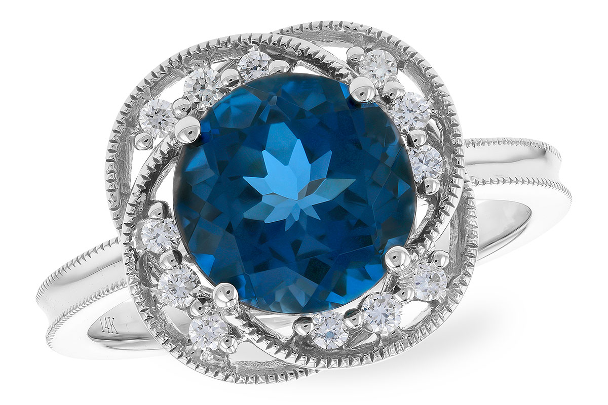 F274-21075: LDS RG 2.90 LONDON BLUE TOPAZ 3.05 TGW (9MM LBT)