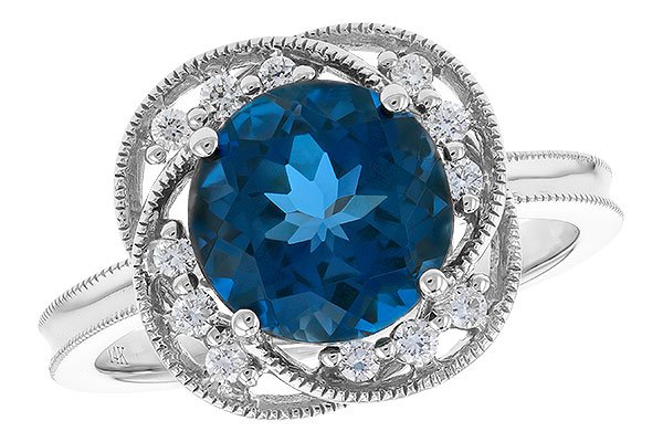 F274-21075: LDS RG 2.90 LONDON BLUE TOPAZ 3.05 TGW (9MM LBT)