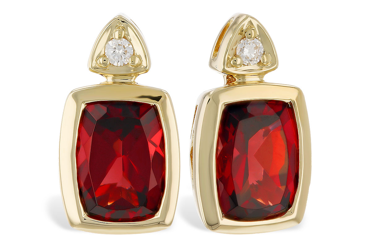 F274-21975: EARR 1.90 TW GARNET 1.94 TGW (7x5MM GAR)