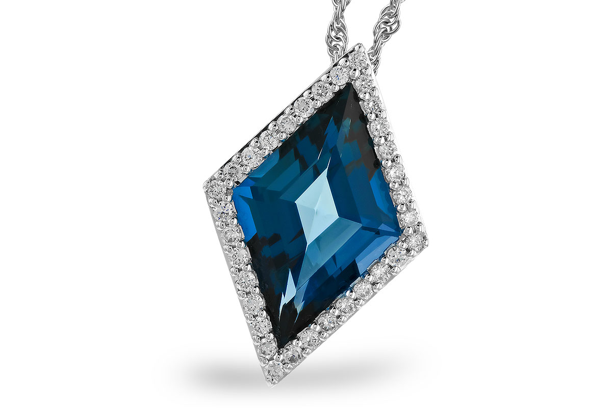 F274-24703: NECK 3.04 LONDON BLUE TOPAZ 3.20 TGW