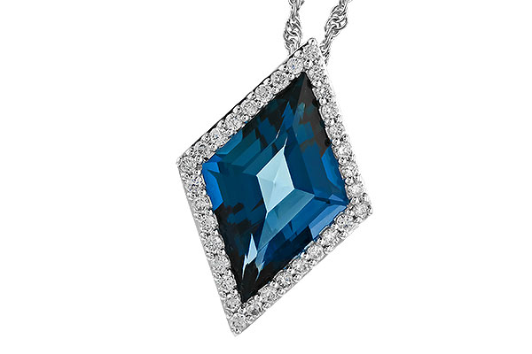 F274-24703: NECK 3.04 LONDON BLUE TOPAZ 3.20 TGW